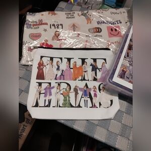 Trendy Taylor Swift Bundle Tote bag, Cosmetic bag, and Puzzle Teen Tween Gift